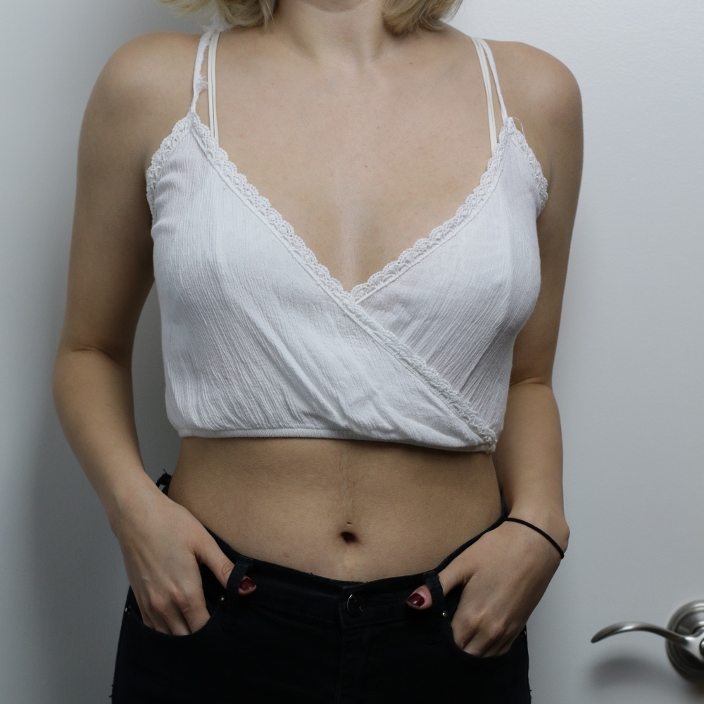 White Brandy Melville Crop Top